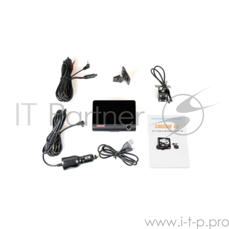 Видеорегистратор КАРКАМ D3 автомобильный, 3 камеры