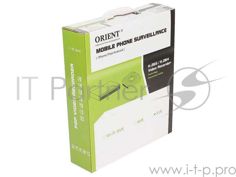 Видеорегистратор ORIENT HVR-8304/1080H 5в1: 4xCVBS 960H/ 4xAHD/TVI/CVI 1080H,720p/ 9xIP 1080p, Hisilicon Hi3520D, синхронная запись звука, H.264/G.711