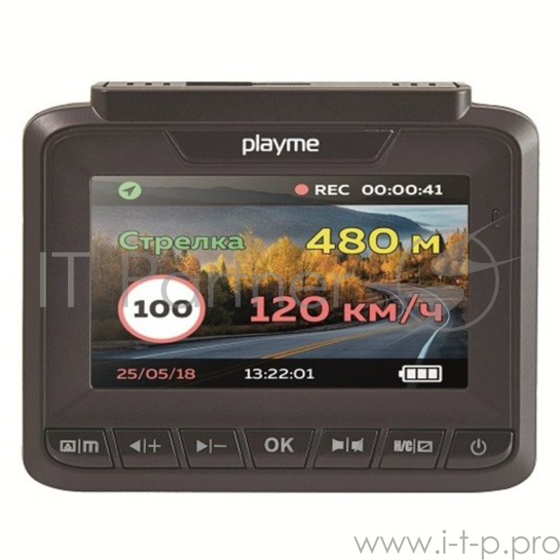 PlayMe ARTON Комбо: видеорегистратор и радар-детектор автомобильный