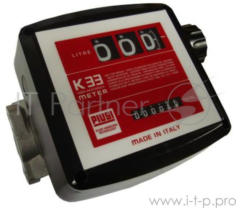 Механический расходомер PIUSI K33 ver. D дизель 3-х разрядный механический счетчик отпуска топлива