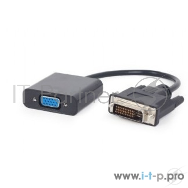 Кабель-переходник DVI-D Dual Link->D-Sub(F) Gembird Cablexpert A-DVID-VGAF-01 (0.2м)