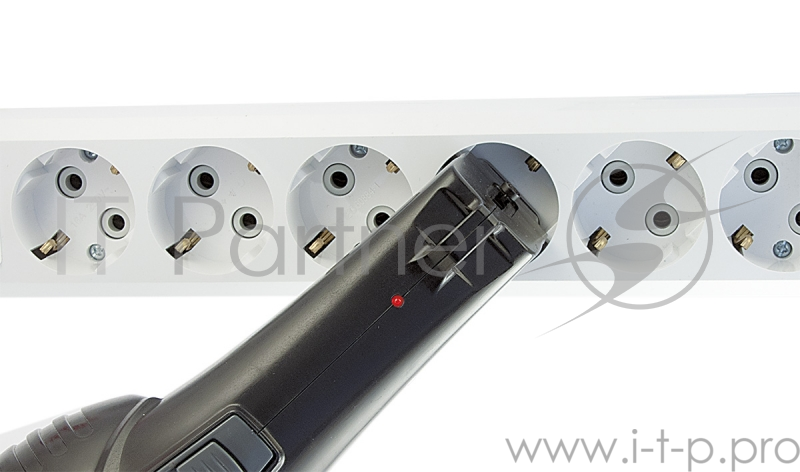 Фонарь ЯРКИЙ ЛУЧ LA-108 аккумуляторный 2режима (LED 1W/ 8LED) встр. вилка для зарядки от 220В