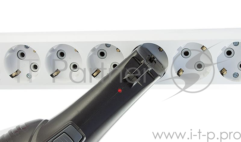 Фонарь ЯРКИЙ ЛУЧ LA-108 аккумуляторный 2режима (LED 1W/ 8LED) встр. вилка для зарядки от 220В