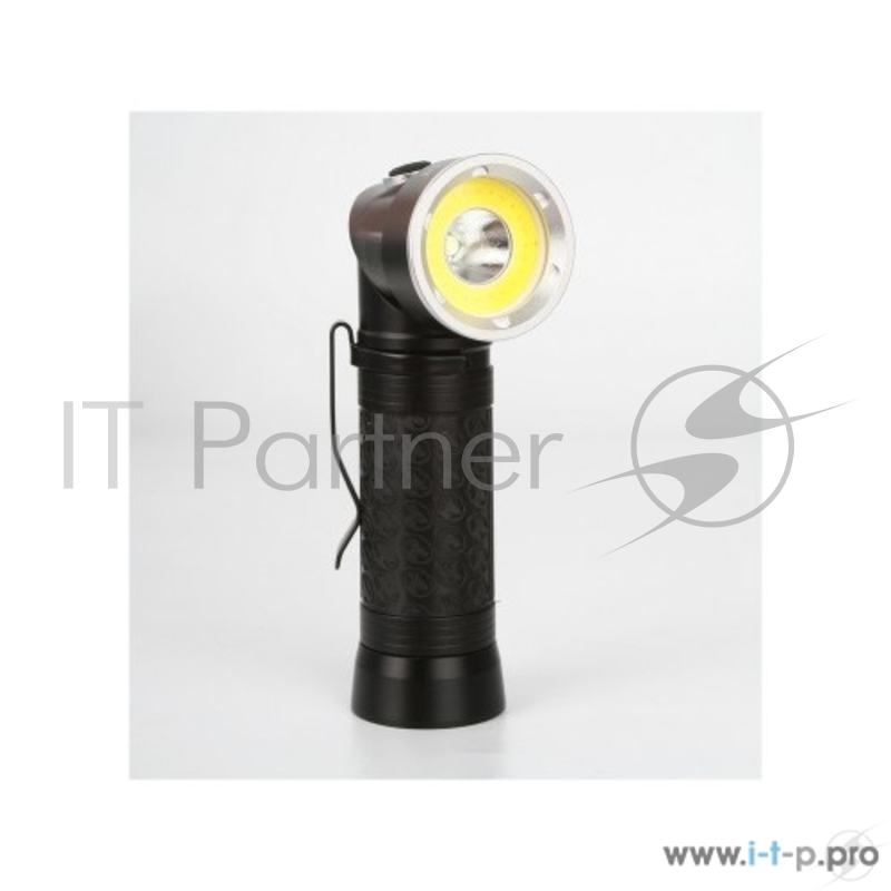 фонарь Camelion LED51519 ( черный, LED 3W+3W COB+red , 4 реж. 3XLR03 в компл., алюм.,откр. блистер)