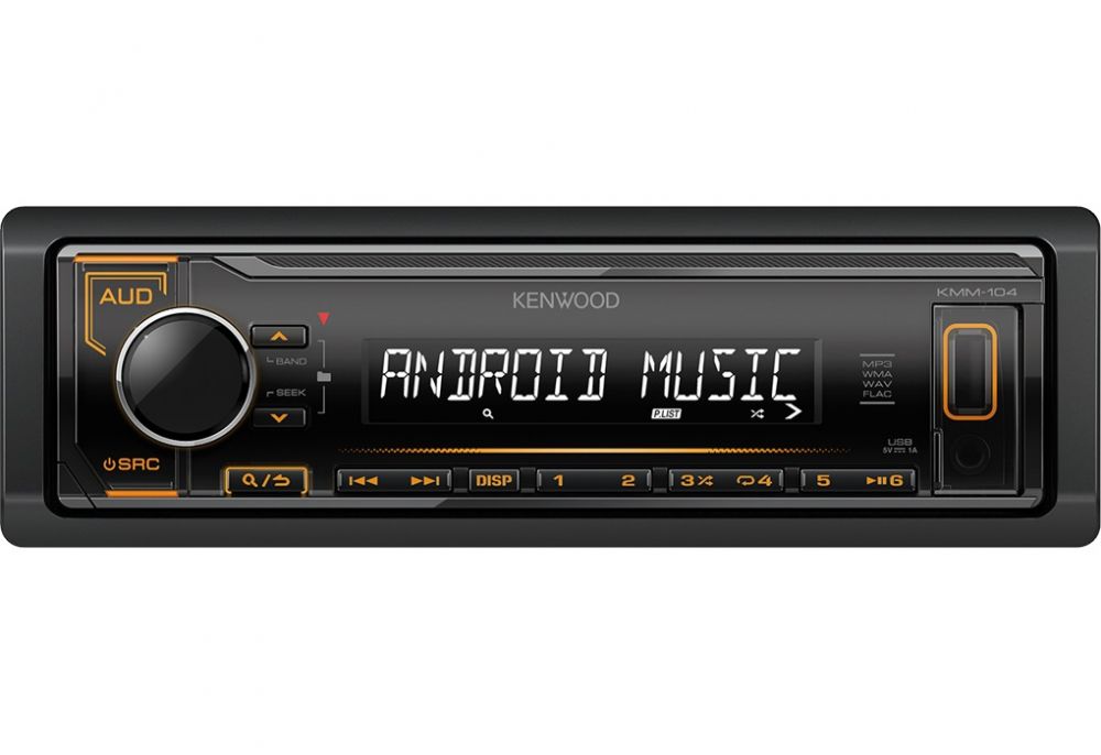 Автомагнитола Kenwood KMM-104AY 1DIN 4x50Вт