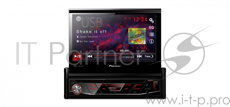 Автомагнитола CD DVD Pioneer AVH-3100DVD 1DIN 4x50Вт