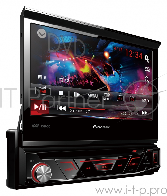 Автомагнитола CD DVD Pioneer AVH-3100DVD 1DIN 4x50Вт
