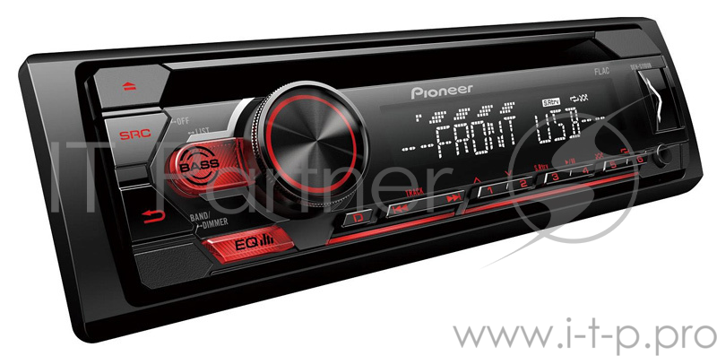 PIONEER DEH-S110UB (2019 4x50Вт MOSFET, CD-ресивер с RDS тюнером, USB, Aux-входом и поддержкой аудиофайлов FLAC, форматы WMA, MP3 и WAV. USB-порт тюнера можно использовать для подключения Android-смартфонов. Advanced Remote Control App (Pioneer ARC)П