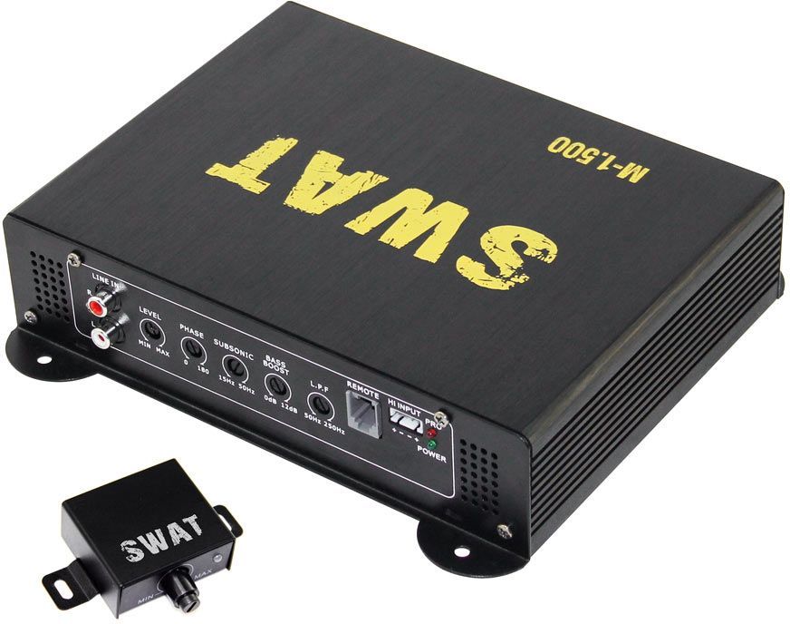 Усилитель автомобильный Swat M-1.500 одноканальный