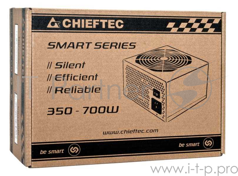 Блок питания Chieftec 450W RTL GPS-450A8 {ATX-12V V.2.3 PSU with 12 cm fan, Active PFC, fficiency >80% with power cord 230V only}
