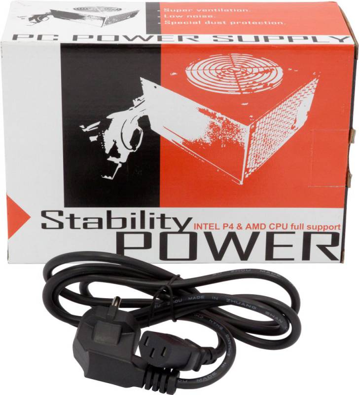 Блок питания LinkWorld ATX 500W LW6-500W (24+4pin) 120mm fan 3xSATA RTL