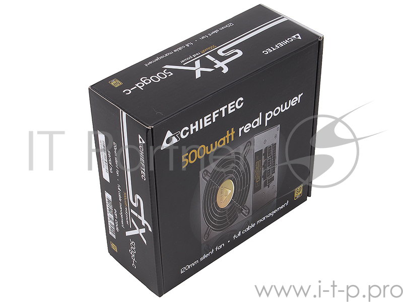 Блок питания Chieftec 500W Retail SFX-500GD-C SFX v2.3/EPS, 80+ GOLD, КПД >90%, 2x PCI-E (6+2-Pin), 4x SATA, 2x MOLEX, Fan 8cm