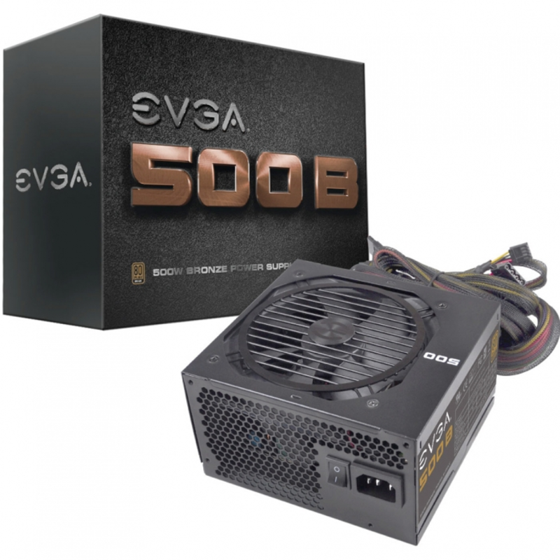 Блок питания Evga 500 B1 100-B1-0500-K2 80+ BRONZE 500W RTL{6}