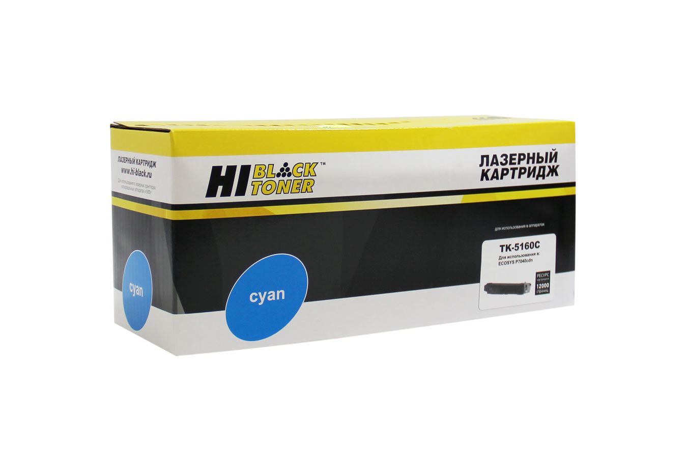 Тонер-картридж Hi-Black (HB-TK-5160C) для Kyocera-Mita Ecosys P7040cdn, C, 12K