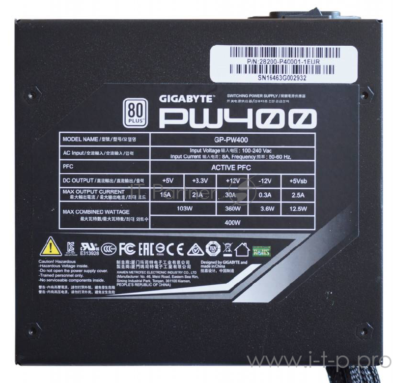 Блок питания GP-PW400