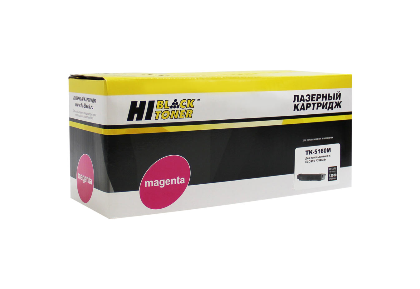 Тонер-картридж Hi-Black (HB-TK-5160M) для Kyocera-Mita Ecosys P7040cdn, M, 12K