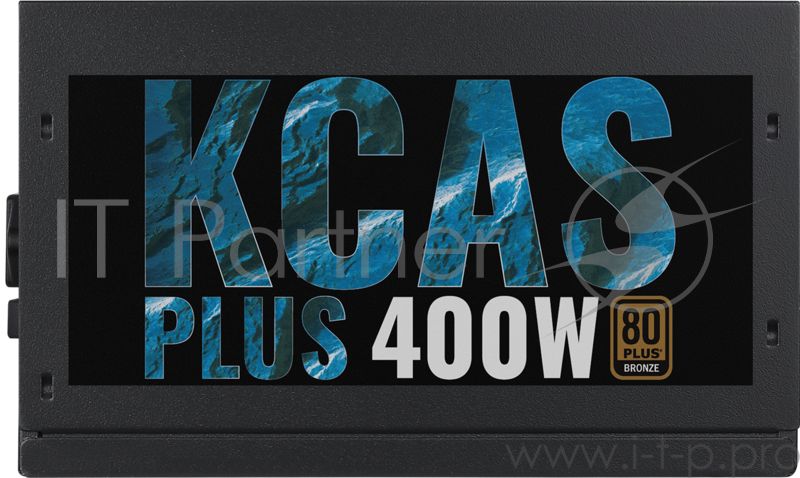 Блок питания Aerocool 400W Retail KCAS PLUS 400W ATX12V Ver.2.4, 80+ Bronze, fan 12cm, 550mm cable, 20+4P, 4+4P, PCIe 6+2P x2, PATA x4, SATA x6