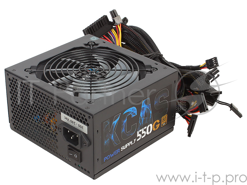 Блок питания Aerocool KCAS-550G RGB (ATX 2.4, 550W, Active PFC, 120mm fan, 80 PLUS GOLD) Box