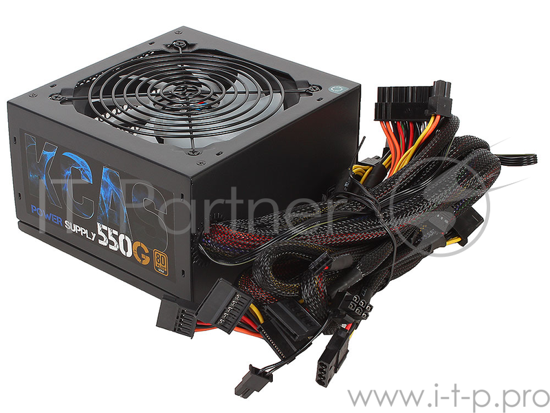Блок питания Aerocool KCAS-550G RGB (ATX 2.4, 550W, Active PFC, 120mm fan, 80 PLUS GOLD) Box