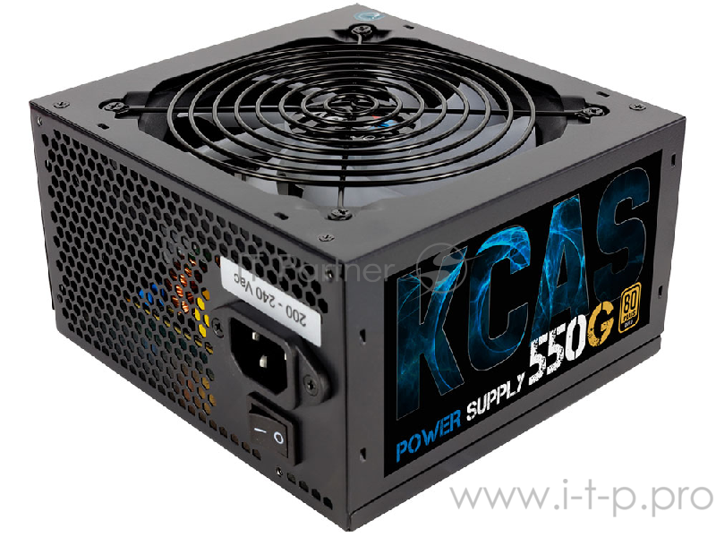 Блок питания Aerocool KCAS-550G RGB (ATX 2.4, 550W, Active PFC, 120mm fan, 80 PLUS GOLD) Box