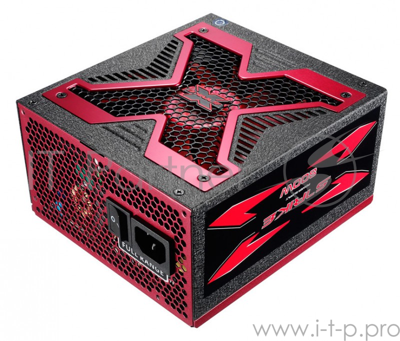 Блок питания Aerocool ATX 800W Strike-X 800 80+ silver (24+8+4+4pin) APFC 140mm fan 8xSATA Cab Manag RTL