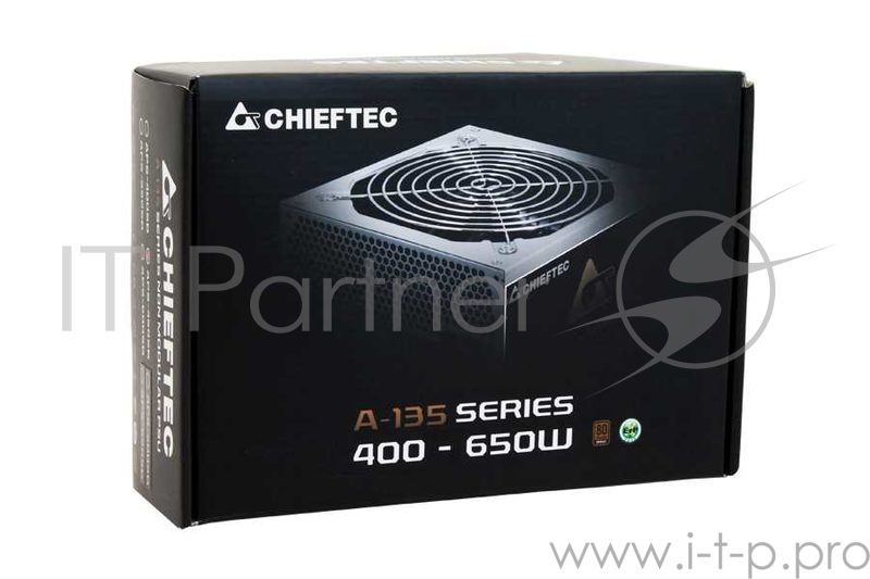 Блок питания Chieftec Блок питания 650W PSU A135 ATX-12V V.2.3, PS-2 type, 14cm Fan, PFC, 80 Plus bronze