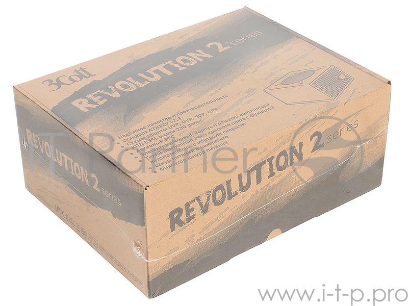 Блок питания 3Cott Retail 650W 3COTT-650-REVO2 , ATX v2.3, A.PFC, КПД >85%, 20+4P 550мм, 4+4P 550мм, 4x 6+2P, 6x SATA, 4x MOREX, 1x FDD, 14см с функци