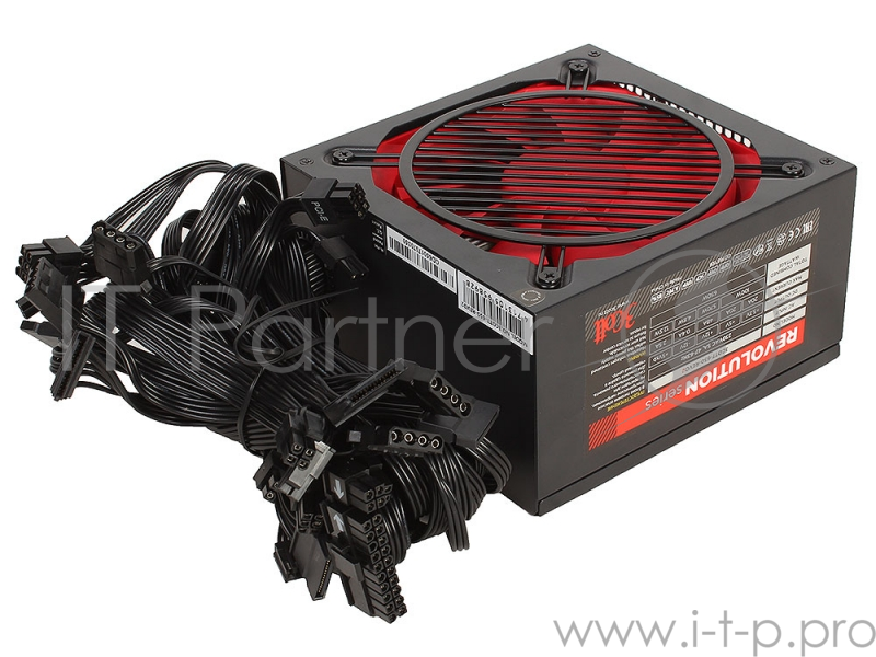 Блок питания 3Cott Retail 650W 3COTT-650-REVO2 , ATX v2.3, A.PFC, КПД >85%, 20+4P 550мм, 4+4P 550мм, 4x 6+2P, 6x SATA, 4x MOREX, 1x FDD, 14см с функци