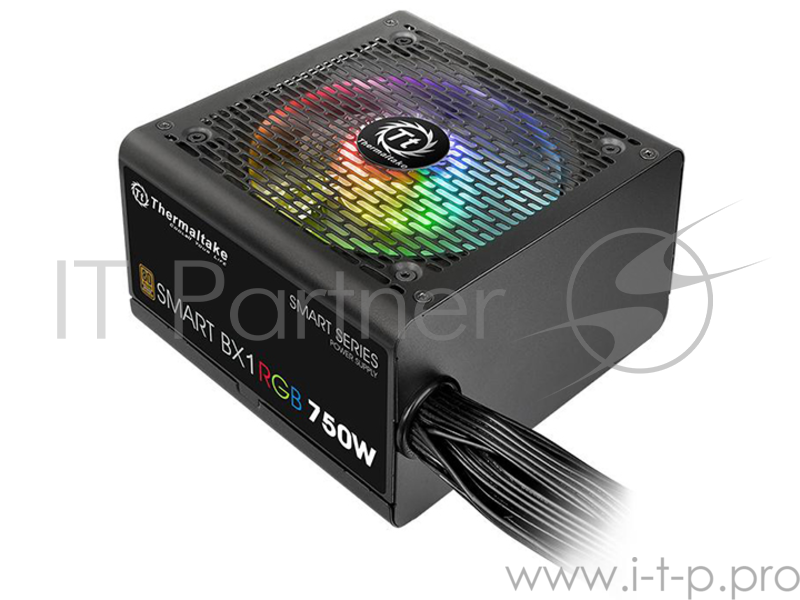 Блок питания Thermaltake Smart BX1 RGB (PS-SPR-0750NHSABE-1), 750W, APFC, 80+ Bronze, non-modular