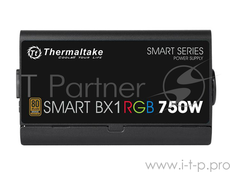 Блок питания Thermaltake Smart BX1 RGB (PS-SPR-0750NHSABE-1), 750W, APFC, 80+ Bronze, non-modular