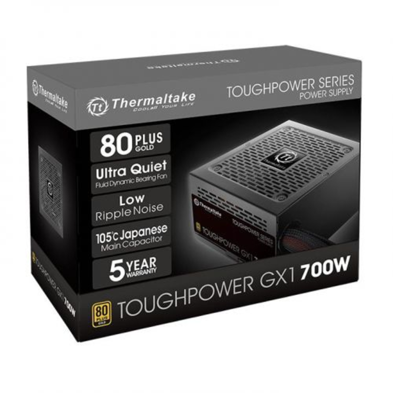 Блок питания Thermaltake Toughpower GX1 (PS-TPD-0700NNFAGE-1), 700W, APFC, 80+ Gold, non-modular