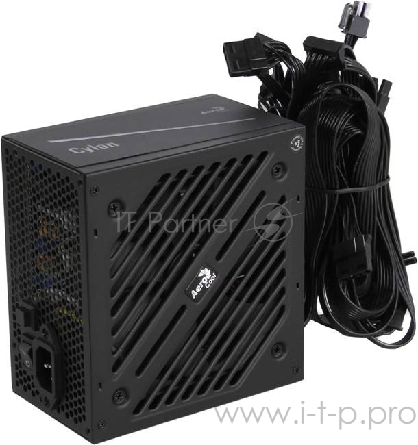 Блок питания Aerocool ATX 700W CYLON 700 80+ (24+4+4pin) 120mm fan color 5xSATA RTL