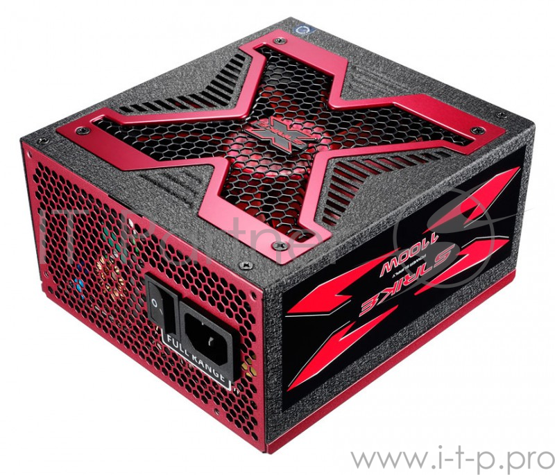 Блок питания Aerocool ATX 1100W Strike-X 1100 80+ gold (24+8+4+4pin) APFC 140mm fan 8xSATA Cab Manag RTL