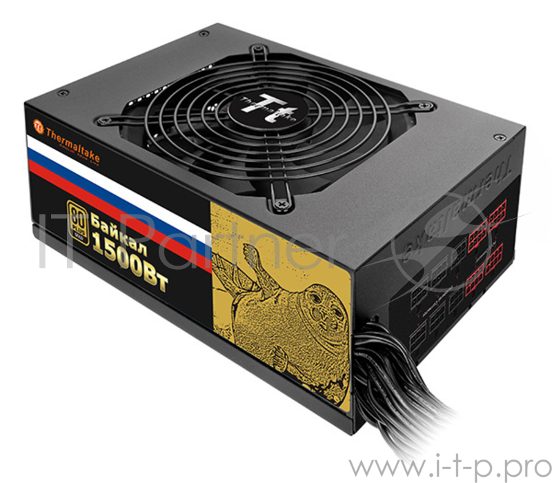 Блок питания Thermaltake ATX 1500W BAIKAL W0431 80+ gold (24+8+4+4pin) APFC 135mm fan 16xSATA Cab Manag RTL