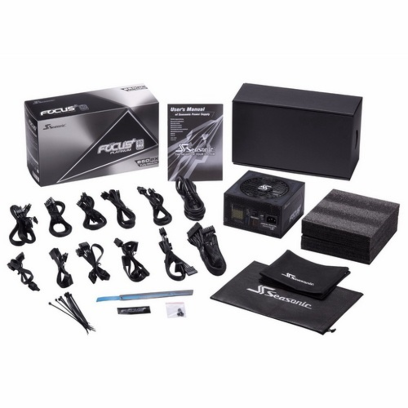 Блок питания Focus Plus 850 Platinum SSR-850PX , APFC 0.99 modular, Fan 120mm, S3FC