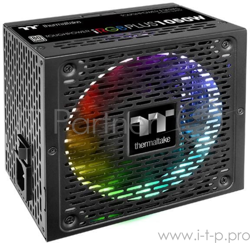 Блок питания Thermaltake ATX 1050W Toughpower iRGB Plus 80+ platinum (24+4+4pin) APFC 140mm fan color LED 12xSATA Cab Manag RTL