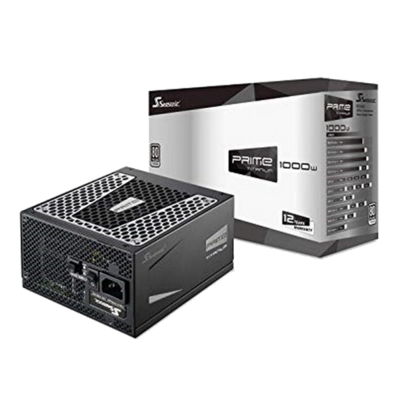 Блок питания Seasonic ATX 1000W PRIME ULTRA TITANIUM SSR-1000TR 80+ titanium (24+4+4pin) APFC 135mm fan 14xSATA Cab Manag RTL
