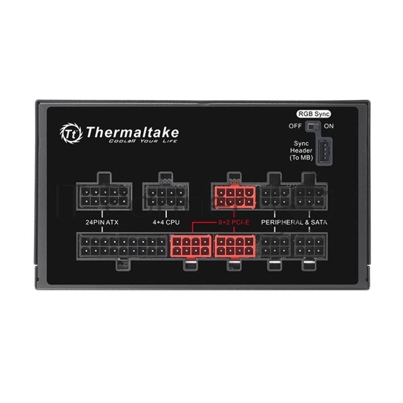 Блок питания Thermaltake Toughpower Grand RGB Sync (PS-TPG-0850FPCGEU-S), 850W, APFC, 80+ Gold, modular, синхронизация подсветки