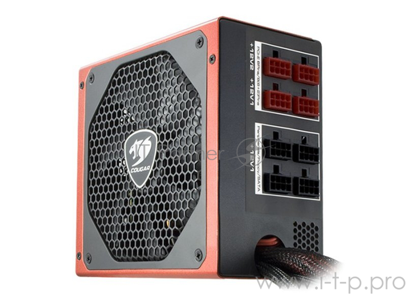 Блок питания Cougar CMX1200 (1200 Вт, чёрный/оранжевый, 20+4 pin 1, 2 x 4+4pin, 4 х PATA, 10 х SATA, 6 х PCIe, 140 х 140 мм)