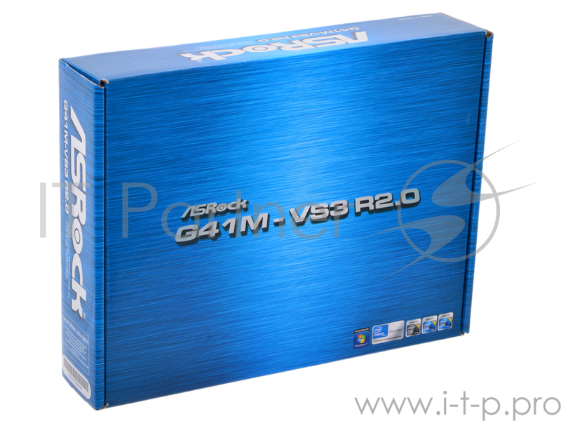 Материнская плата ASRock G41M-VS3 R2.0 RTL {S775, G41, DDR3 1333(OC), PCI-E, 6ch Audio, SATAII, mATX}
