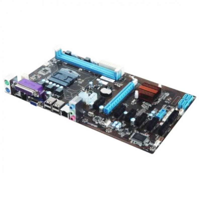 Материнская плата HM65-BTC-COMBO C2 плата для майнинга на 8+ GPU, 1xPCI-Ex16, 7xPCI-Ex1, with Celeron dual core onboard w/o LGA775 cooler, RTL {20}