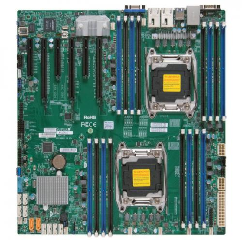 Материнская Плата SuperMicro MBD-X10DRI-T-B Soc-2011 iC612 eATX 16xDDR4 10xSATA3 SATA RAID iX540 2х10GgbEth bulk