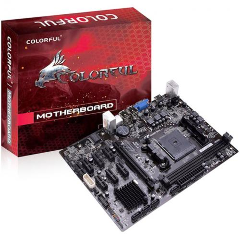 Материнская плата C.A68M-BTC YV14, плата для майнинга на 8+ GPU, 1xPCI-Ex16, 7xPCI-Ex1, Socket FM2/FM2+, 2 DDR3 ,RTL(10)