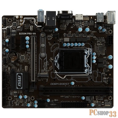 Материнская плата B250 S1151 MATX B250M PRO-VH MSI