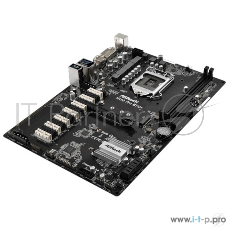 Материнская плата H110 S1151 ATX H110 PRO BTC+ ASROCK 1xPCI-E x16, 12xPCI-E x1