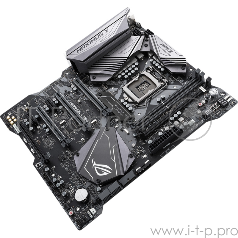 Мат. плата ASUS ROG MAXIMUS X APEX <S1151, iZ370, 2*DDR4, 4xPCI-E x16, 2xPCI-E x1 SATA3, Vlan, HDMI, DP, 2xUSB3.1, EATX, Retail>