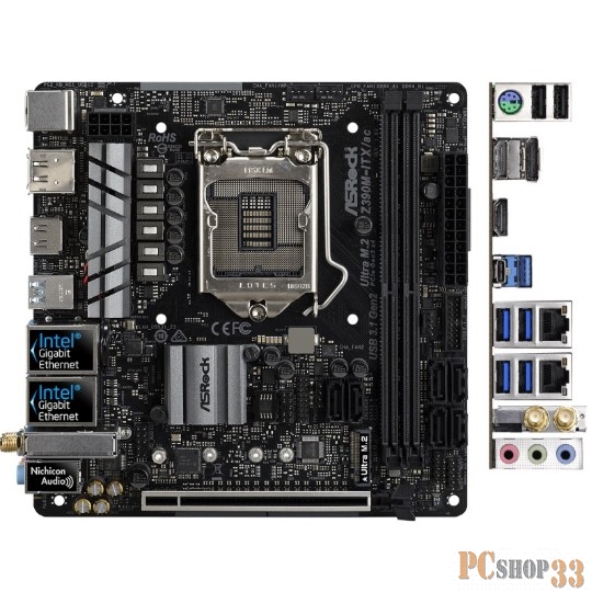 Материнская плата Z390 S1151 MITX Z390M-ITX/AC ASROCK