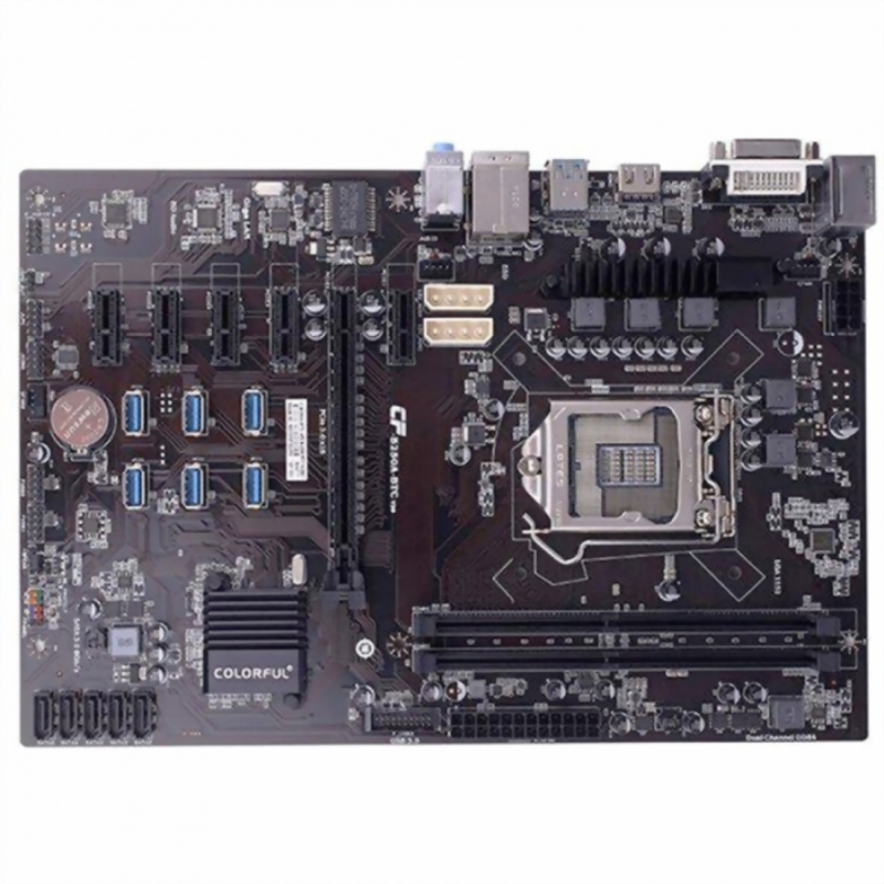 Материнская плата C.B250A-BTC YV20 RTL сокет LGA1151 чипсет Intel B250 2 слота DDR4 DIMM, 2133-2400 МГц разъемы SATA: 6 Гбит/с - 5