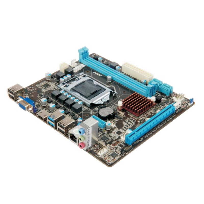 Материнская плата H110NEL3, Socket 1151, Intel®H110, 2xDDR4-2133, D-SUB+HDMI, 1xPCI-Ex16, 4xSATA3, 8 Ch Audio, Lan, (4+2)xUSB2.0, (2+2)xUSB3.0, mATX, RTL {20}