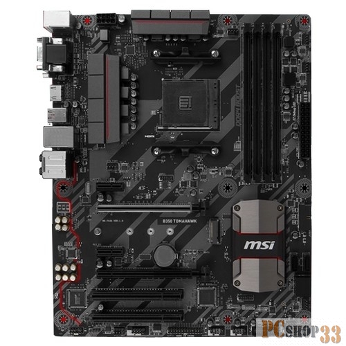 Материнская плата AMD B350 SAM4 ATX B350 TOMAHAWK MSI